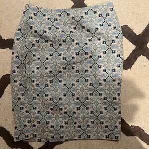 The Limited shimmer printed pencil skirt size 12